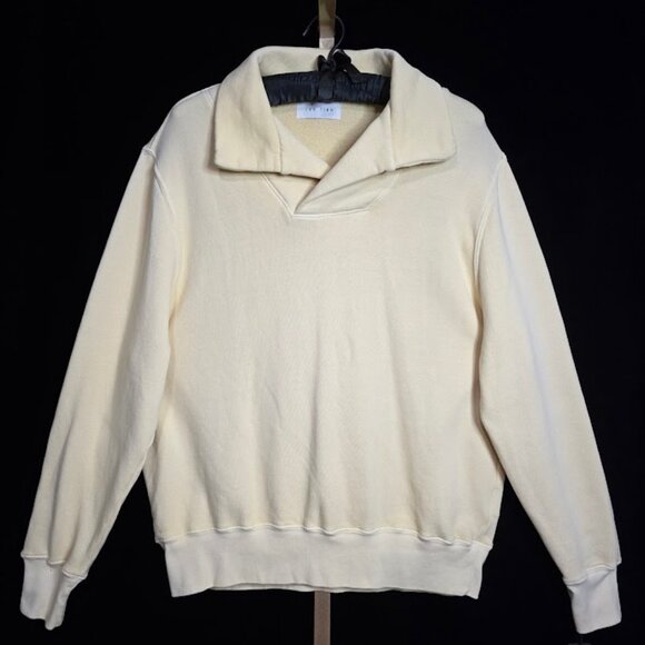 NWT Les Tien Heavyweight Yacht Pullover Structured Fleece Men's L